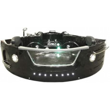  Bañera hidromasaje BARRACUDA 150 x 150 cm Para 2 Bañera de esquina hidromasaje Nueva Terapia luz de colores 