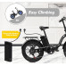 Bicicleta Eléctrica Plegable, Batería De Lones De Litio De 48V 18Ah Bicicleta Eléctrica Plegable, Batería De Lones De Litio De 48V 18Ah