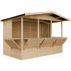 Caseta de Jardín de Madera con Piso