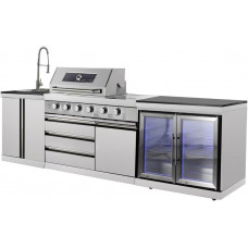 Cocina de acero inoxidable para exteriores Cocina de acero inoxidable para exteriores