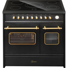 Cocina eléctrica de pie GCH E 912 DF BL r cocina de cerámica de vidrio 90 cm Cocina eléctrica de pie GCH E 912 DF BL r cocina de cerámica de vidrio 90 cm