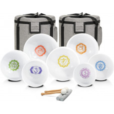 Cuenco de cristal de cuarzo esmerilado Cuenco de cristal de cuarzo esmerilado