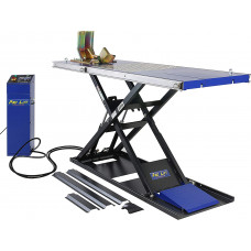  Elevador de tijeras, 75 mm, plano, para motocicleta, accionamiento eléctrico, 600 kg 