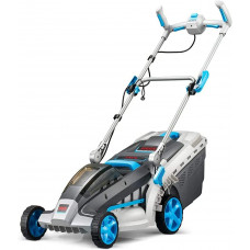 FDGSD Cortacésped eléctrico inalámbrico, Ancho de Corte de 40 cm, Altura de Corte Ajustable, con batería y Cargador, Manillar Plegable, Control fácil, Caja de césped de 40 litros, batería de Litio FDGSD Cortacésped eléctrico inalámbrico, Ancho de Corte de 40 cm, Altura de Corte Ajustable, con batería y Cargador, Manillar Plegable, Control fácil, Caja de césped de 40 litros, batería de Litio