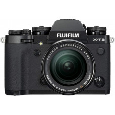 Fujifilm X-T3 - Cámara de objetivo intercambiable sin espejo, con sensor APS-C de 26,1 Mpx, video 4K/60p DCI, pantalla táctil, WIFI, Bluetooth, negro, Kit con objetivo XF18-55mm F2.8-4 R LM OIS Fujifilm X-T3 - Cámara de objetivo intercambiable sin espejo, con sensor APS-C de 26,1 Mpx, video 4K/60p DCI, pantalla táctil, WIFI, Bluetooth, negro, Kit con objetivo XF18-55mm F2.8-4 R LM OIS