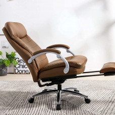HZYDD Silla reclinada del Presidente Silla ejecutiva,Silla de Ordenador de Oficina ergonómica,Silla de Giro del Estudio en el hogar (Color:marrón) HZYDD Silla reclinada del Presidente Silla ejecutiva,Silla de Ordenador de Oficina ergonómica,Silla de Giro del Estudio en el hogar (Color:marrón)