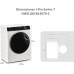  Haier I-Pro Series 7 HWD120-B14979 - Lavadora secadora, 12KG + 8KG de secado, Función Vapor I-Refresh y Antimanchas, Motor Direct Motion, Tecnología Antibacterias, 1400 RPM, 14 Programas, Clase AE [Clase de eficiencia energética A] 