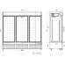 Nevera expositora industrial triple puerta de cristal para hostelería 