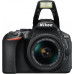  Nikon D5600 - Kit de cámara réflex de 24.2 MP con objetivo AF-P DX 18 - 55 mm VR, pantalla táctil de 3", Full HD, color negro - Versión Europea 