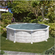 Piscina Desmontable con decoración nórdica, 460 x 132 cm 