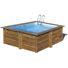 Piscina Elevada Cuadrada de Madera, 300 x 300 x 119 cm 1-500x500 