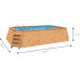 Piscina Madera Panelada K2O 490x293x110 cm Depuradora de Arena de 3.028 L-H con Escalera 