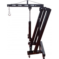 QILIN Alzamiento hidráulico plegable del motor de 2 toneladas, grúa del taller con 6 ruedas móviles, grúa móvil del piso, rojo/negro QILIN Alzamiento hidráulico plegable del motor de 2 toneladas, grúa del taller con 6 ruedas móviles, grúa móvil del piso, rojo/negro