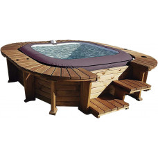 SPA de Madera K2O Royal Beach para 5-7 Personas Cuadrado 271x296x80 cm con Luz LED 