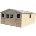 TIMBELA Cobertizo de Madera 12M X 2M X 255CM 24m2 