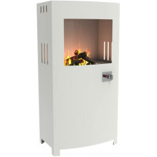 Horno de jardín de aluminio lacado en color blanco tráfico con 8,5 kW de potencia calorífica Horno de jardín de aluminio lacado en color blanco tráfico con 8,5 kW de potencia calorífica