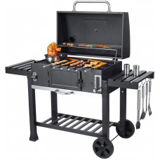 YFGQBCP Al Aire Libre XL Fumador Barbacoa de carbón Barbacoa portátil Barbacoa Exterior, Parrilla de la Barbacoa con el indicador de Calor, elevable cajón de carbón Cuenca W/Estantes Ruedas Y Almace YFGQBCP Al Aire Libre XL Fumador Barbacoa de carbón Barbacoa portátil Barbacoa Exterior, Parrilla de la Barbacoa con el indicador de Calor, elevable cajón de carbón Cuenca W/Estantes Ruedas Y Almace