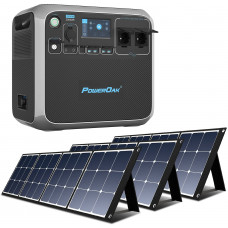 PowerOak Bluetti AC200P 2000Wh Generador Solar Portátil con 3 Piezas Paneles Solares 120W Generador Electrico con Salidas AC/DC/USB Power Station con Batería de LiFePO4 para Camping Autocaravana PowerOak Bluetti AC200P 2000Wh Generador Solar Portátil con 3 Piezas Paneles Solares 120W Generador Electrico con Salidas AC/DC/USB Power Station con Batería de LiFePO4 para Camping Autocaravana