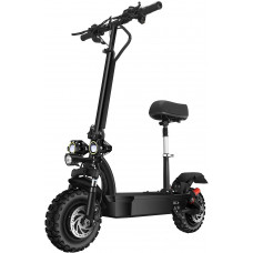 SONGZO Scooters Eléctricos 3200 W Motor Velocidad Máxima 70 km/h Doble Tracción 11 Pulgadas Neumático de Vacío Todoterreno Freno de Disco Doble Scooter Plegable con Batería de Litio de 60 V 26 AH SONGZO Scooters Eléctricos 3200 W Motor Velocidad Máxima 70 km/h Doble Tracción 11 Pulgadas Neumático de Vacío Todoterreno Freno de Disco Doble Scooter Plegable con Batería de Litio de 60 V 26 AH